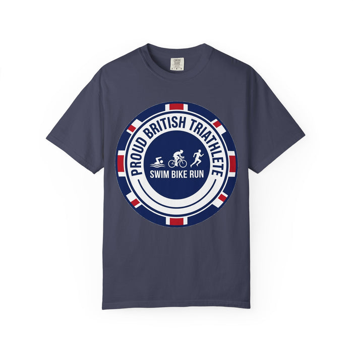 Proud British Triathlete Bella+Canvas Unisex Tee — Swim Bike Run Bri