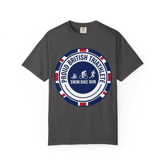 Proud British Triathlete Bella+Canvas Unisex Tee — Swim Bike Run Bri