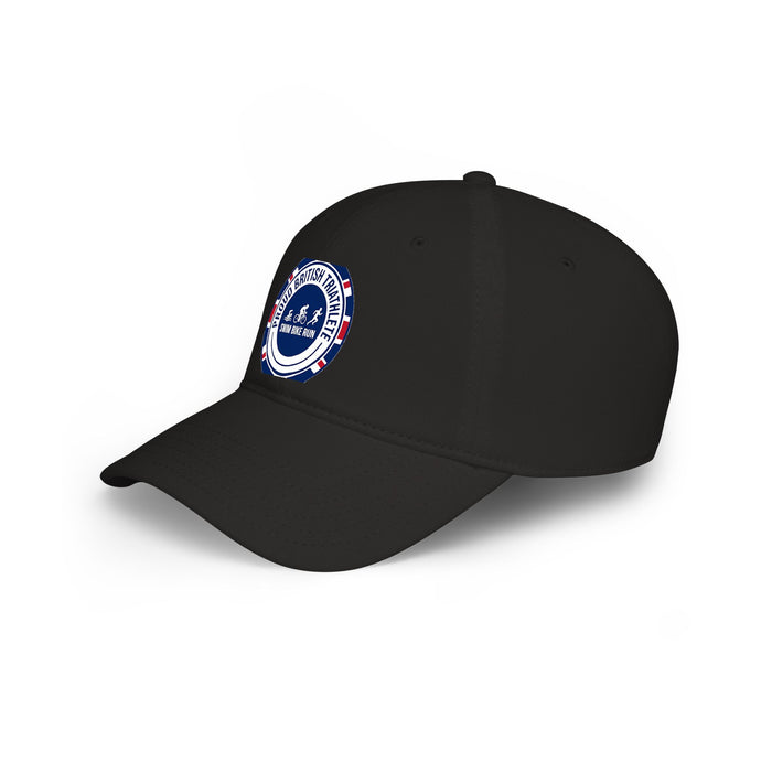 Proud British Triathlete Low Profile Baseball Cap — Swim Bike Run Br
