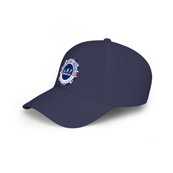 Proud British Triathlete Low Profile Baseball Cap — Swim Bike Run Br