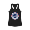 Proud British Triathlete Women's Racerback Tank — Swim Bike Run Brit