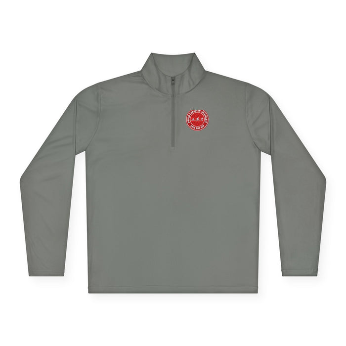Proud Canadian Triathlete Unisex Quarter-Zip Pullover — Swim Bike Ru