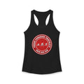 Proud Canadian Triathlete Women's Racerback Tank — Swim Bike Run Can