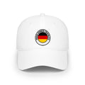 Proud German Triathlete Low Profile Baseball Cap — Swim Bike Run Ger