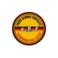 Proud German Triathlete Vinyl Sticker — Swim Bike Run German Triathl