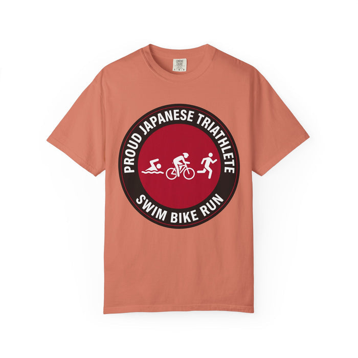 Proud Japanese Triathlete Bella+Canvas Unisex Tee — Swim Bike Run Ja