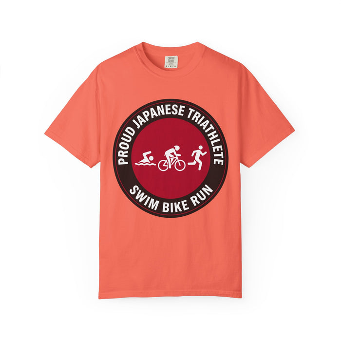 Proud Japanese Triathlete Bella+Canvas Unisex Tee — Swim Bike Run Ja