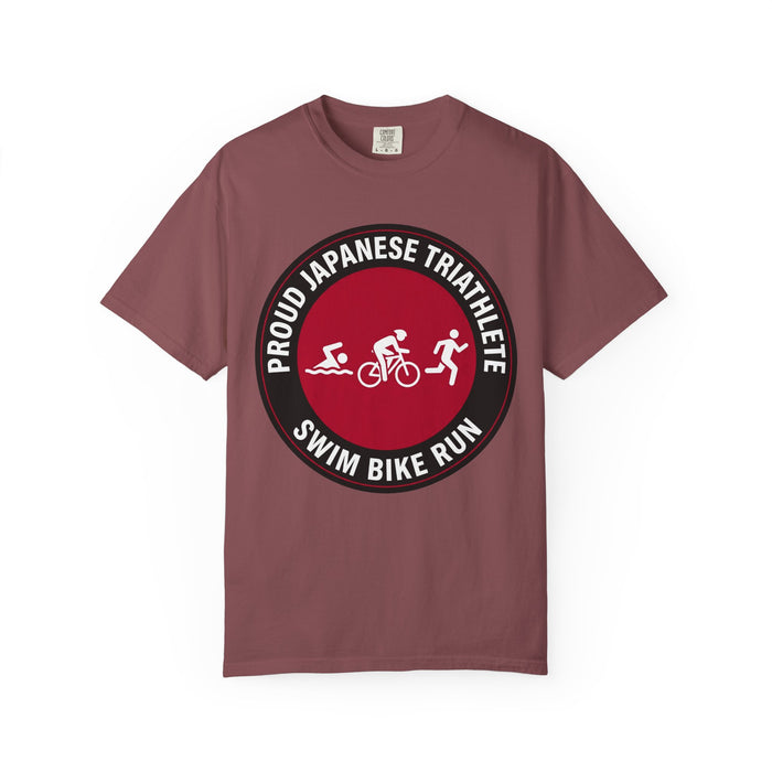 Proud Japanese Triathlete Bella+Canvas Unisex Tee — Swim Bike Run Ja