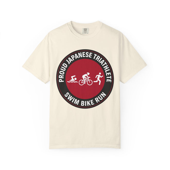 Proud Japanese Triathlete Bella+Canvas Unisex Tee — Swim Bike Run Ja