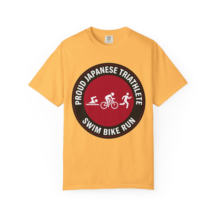 Proud Japanese Triathlete Bella+Canvas Unisex Tee — Swim Bike Run Ja