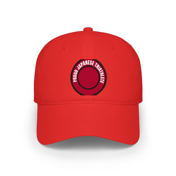 Proud Japanese Triathlete Low Profile Baseball Cap — Swim Bike Run J