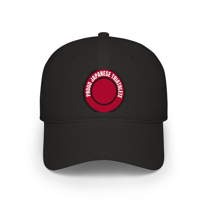 Proud Japanese Triathlete Low Profile Baseball Cap — Swim Bike Run J
