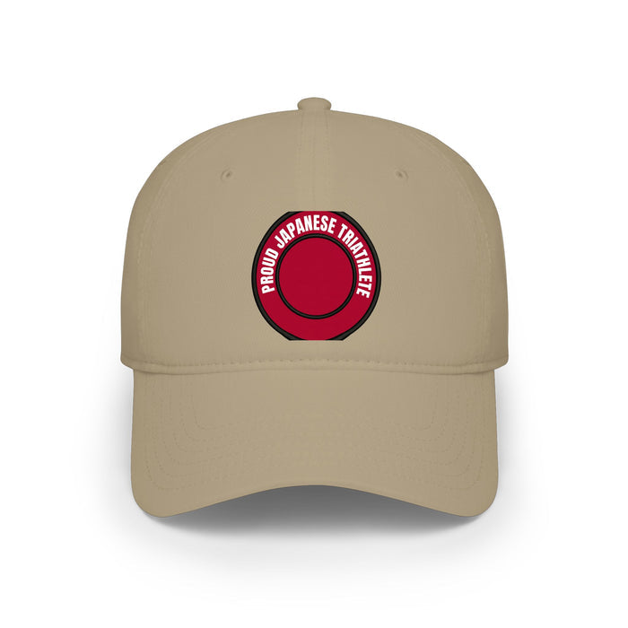 Proud Japanese Triathlete Low Profile Baseball Cap — Swim Bike Run J