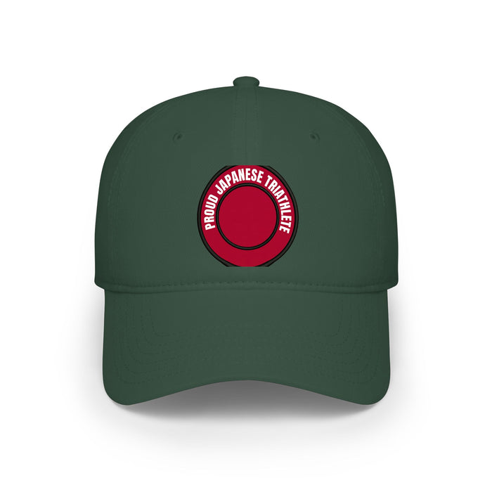 Proud Japanese Triathlete Low Profile Baseball Cap — Swim Bike Run J