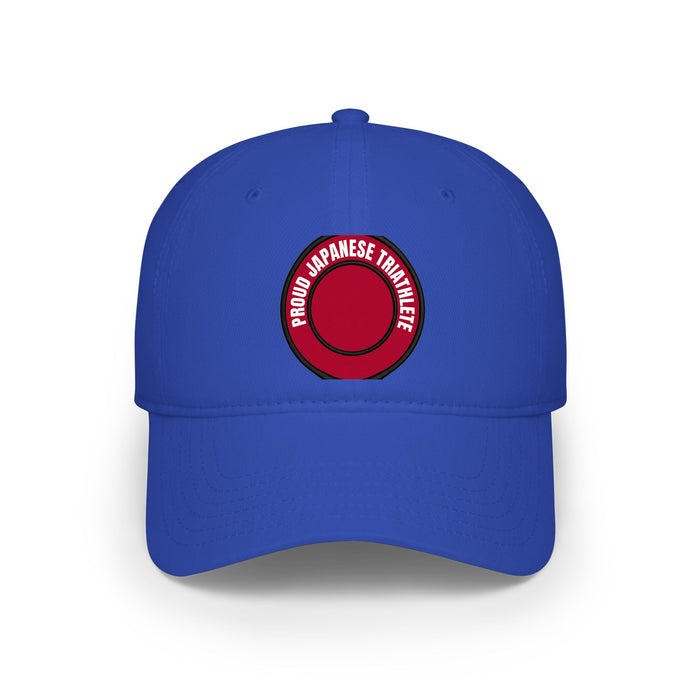 Proud Japanese Triathlete Low Profile Baseball Cap — Swim Bike Run J