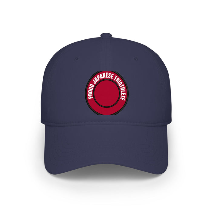 Proud Japanese Triathlete Low Profile Baseball Cap — Swim Bike Run J