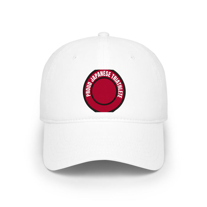 Proud Japanese Triathlete Low Profile Baseball Cap — Swim Bike Run J