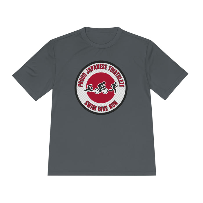 Proud Japanese Triathlete Moisture-Wicking Performance Tee — Swim Bi