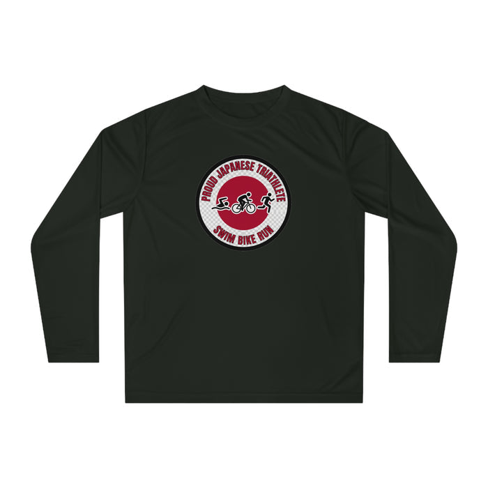 Proud Japanese Triathlete Performance Long Sleeve — Swim Bike Run Ja