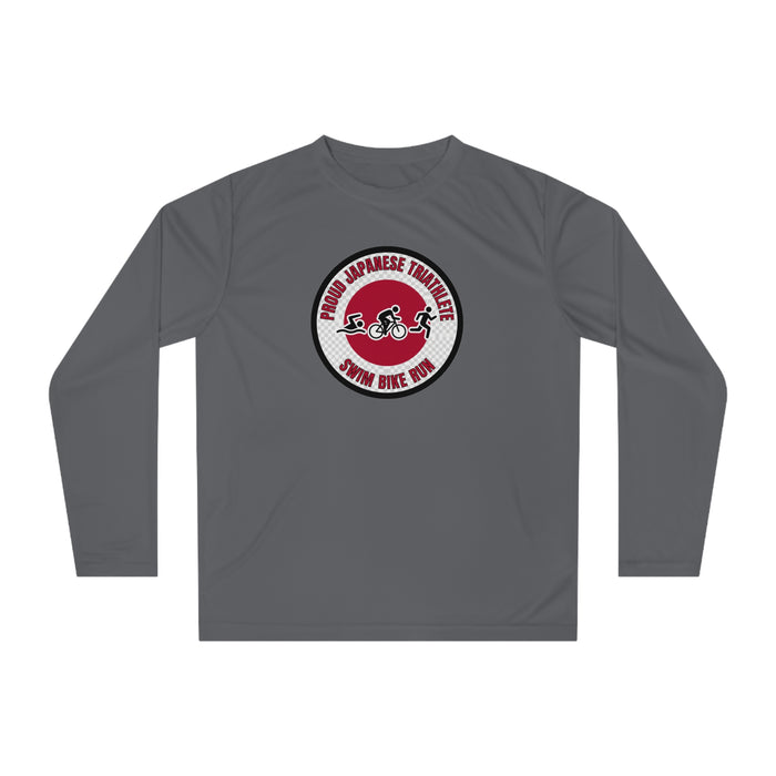 Proud Japanese Triathlete Performance Long Sleeve — Swim Bike Run Ja