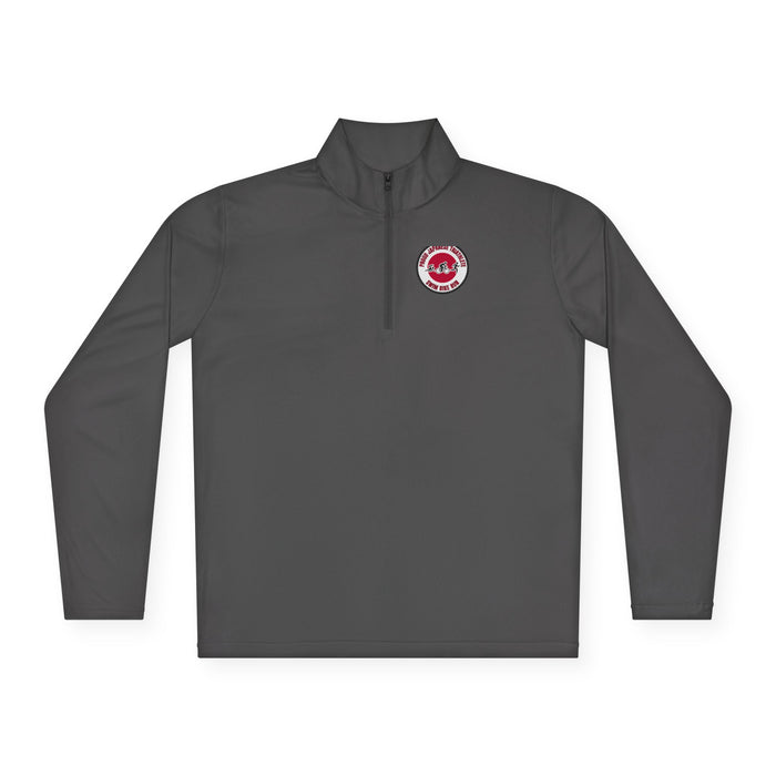 Proud Japanese Triathlete Unisex Quarter-Zip Pullover — Swim Bike Ru