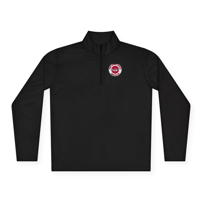 Proud Japanese Triathlete Unisex Quarter-Zip Pullover — Swim Bike Ru