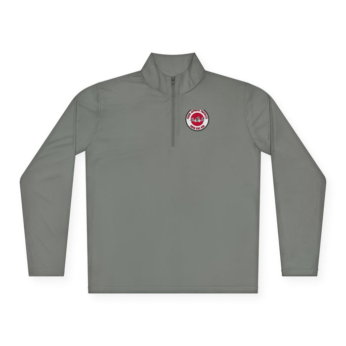 Proud Japanese Triathlete Unisex Quarter-Zip Pullover — Swim Bike Ru