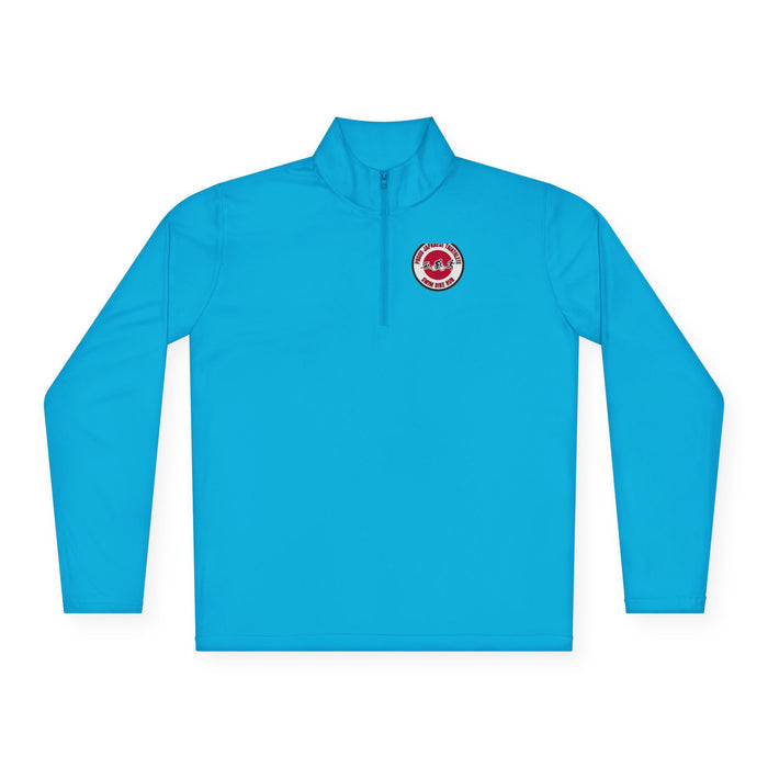 Proud Japanese Triathlete Unisex Quarter-Zip Pullover — Swim Bike Ru