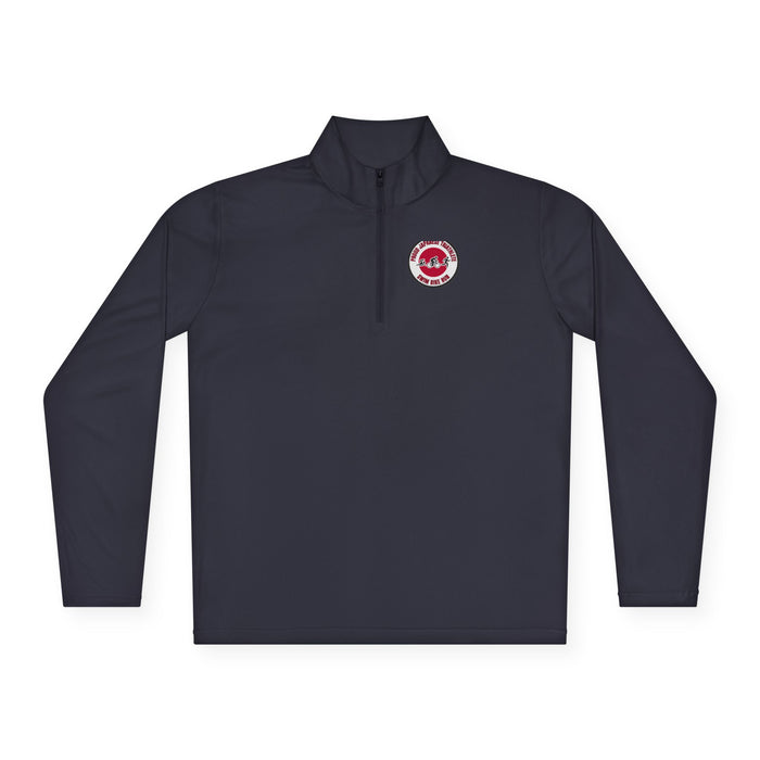 Proud Japanese Triathlete Unisex Quarter-Zip Pullover — Swim Bike Ru
