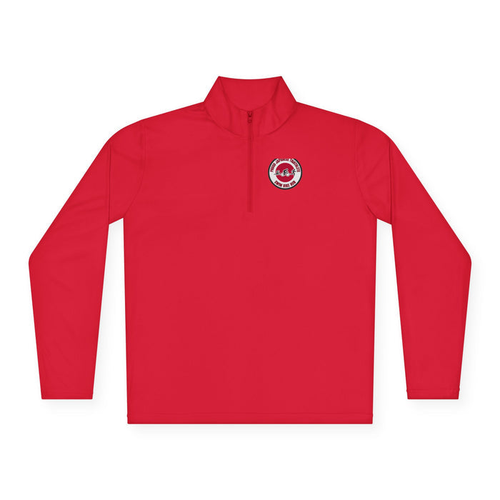Proud Japanese Triathlete Unisex Quarter-Zip Pullover — Swim Bike Ru