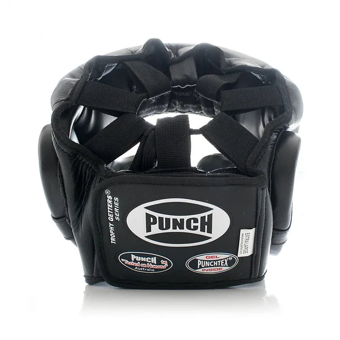 Punch  Full Face Boxing leather Headguard