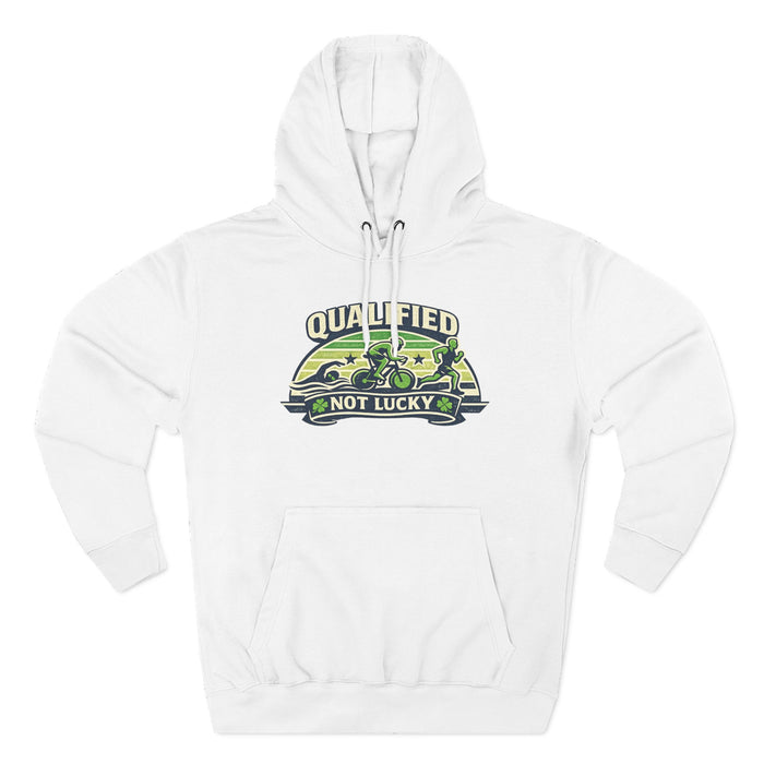 Qualified Not Lucky Hoodie - Military Veteran Truck Graphic Fleece Hoodie