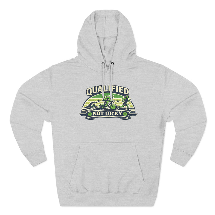 Qualified Not Lucky Hoodie - Military Veteran Truck Graphic Fleece Hoodie