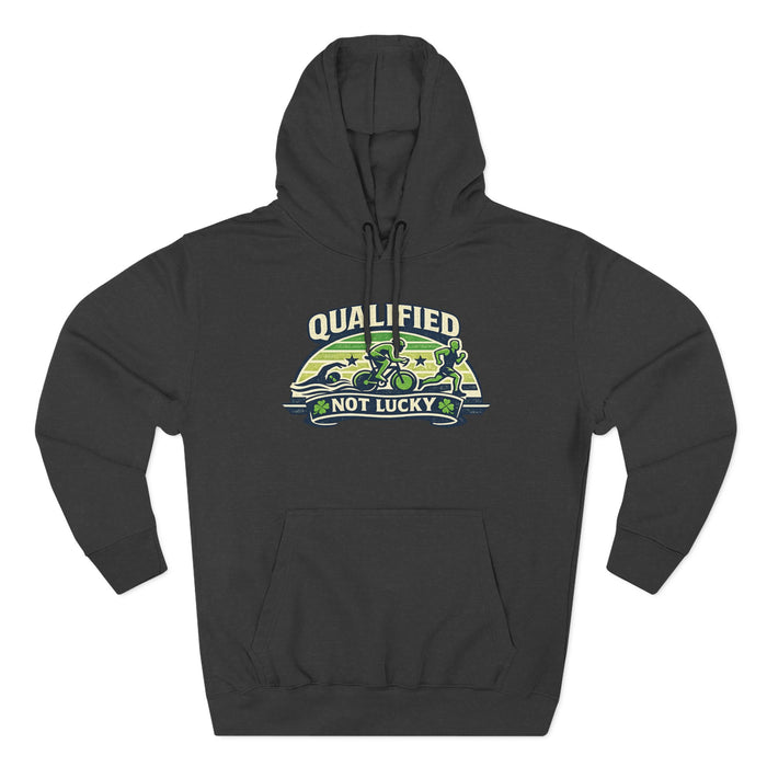 Qualified Not Lucky Hoodie - Military Veteran Truck Graphic Fleece Hoodie