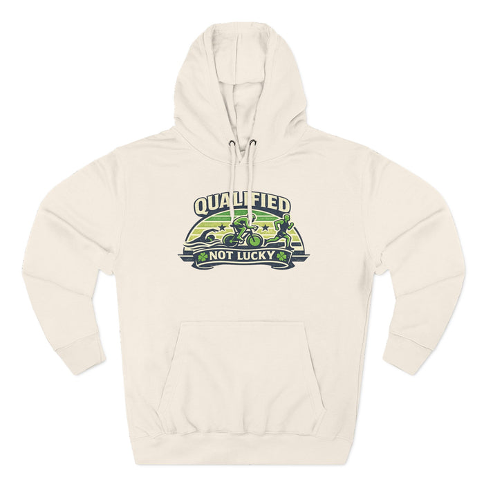Qualified Not Lucky Hoodie - Military Veteran Truck Graphic Fleece Hoodie
