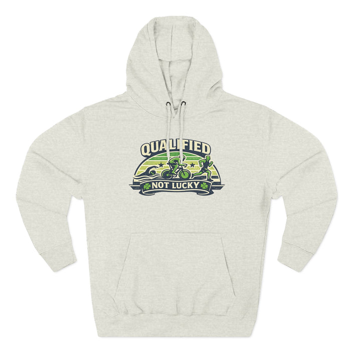 Qualified Not Lucky Hoodie - Military Veteran Truck Graphic Fleece Hoodie