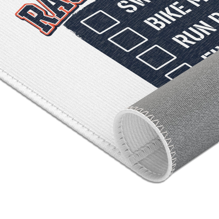Race Day Crew Transition Mat — "Transition Wrangler" Triathlon Support Crew Area Rug