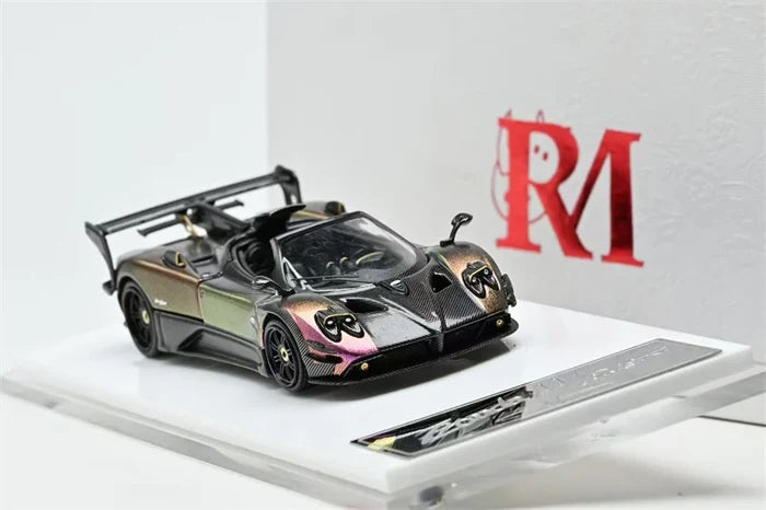 Rhino Model 1:64 Zonda Pagani 760 MY Chrome Chameleon Die-Cast Car Model Miniature Gifts