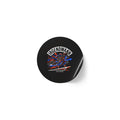Round Sticker Roll — "Irgendwann" Motorcycle Graphic Label (Black)