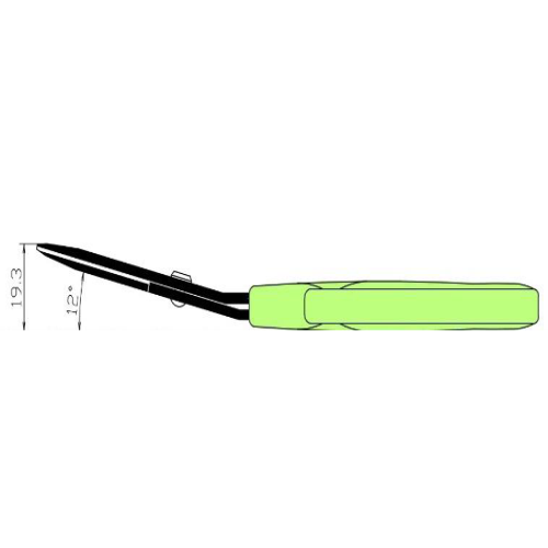 Saboten Pt-2 Green Angled Blade Trimming Scissors