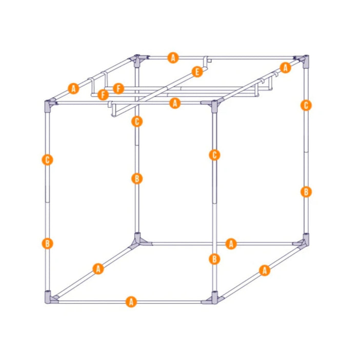 Sea-Hawk Mylar Grow Tent (1.2 x 1.2 x 2.0m)