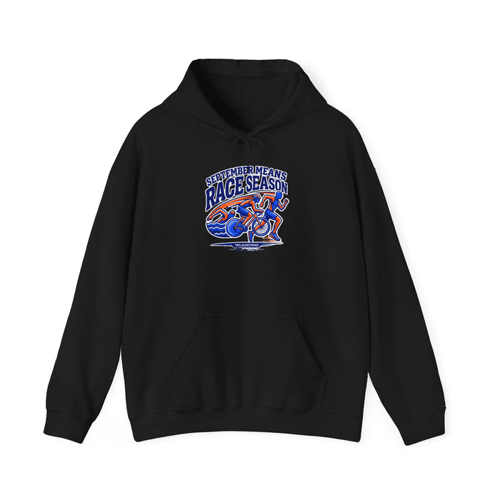 September Means Race Season Hoodie — Triathlon Pullover