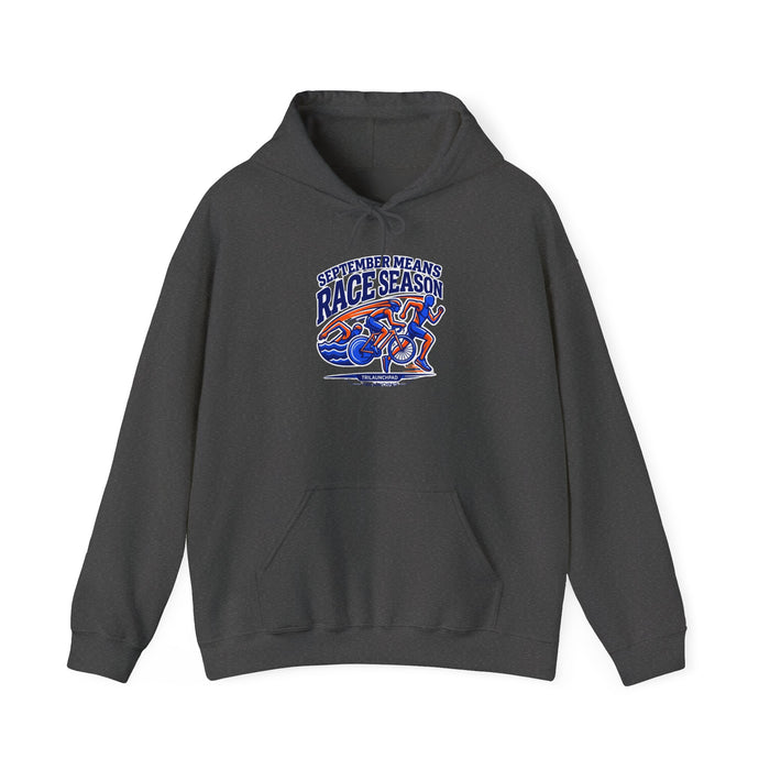September Means Race Season Hoodie — Triathlon Pullover