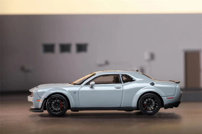 SH  Stance Hunters 1:64 Dodge SRT Hellcat Metallic Grey Diecast Model Car