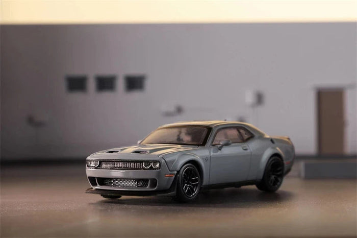 SH  Stance Hunters 1:64 Dodge SRT Hellcat Metallic Grey Diecast Model Car