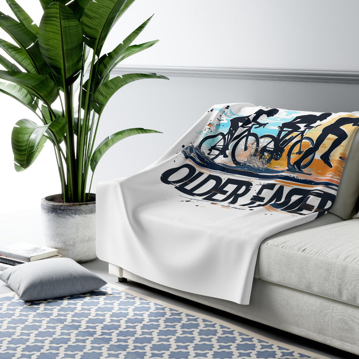 Sherpa Fleece Cycling Blanket for Recovery - Home Decor - size chart
