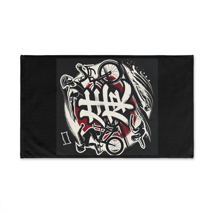 Shōjin Triathlon Hand Towel - Home Decor - alternate view