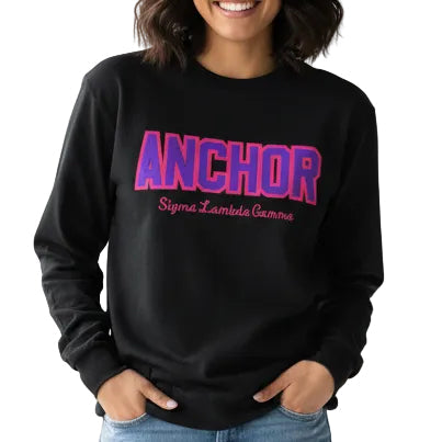 Sigma Lambda Gamma Black Word Long Sleeve