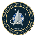 Space Force Medallion for Box Cremation Urn/Flag Case - 3 Inch Diameter