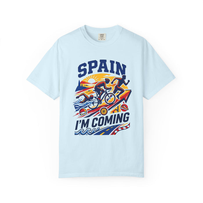 Spain I'm Coming T-Shirt — Triathlon Surf & Cycle Vacation Tee